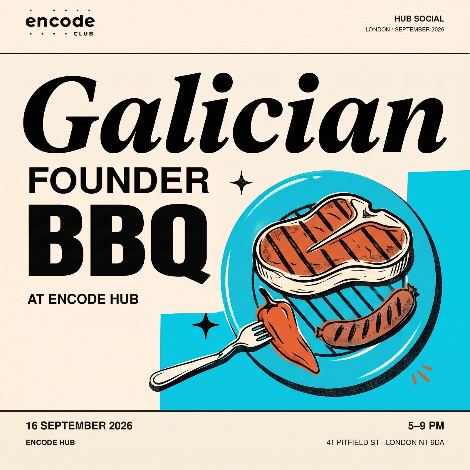 Galician Founder BBQ at Encode Hub