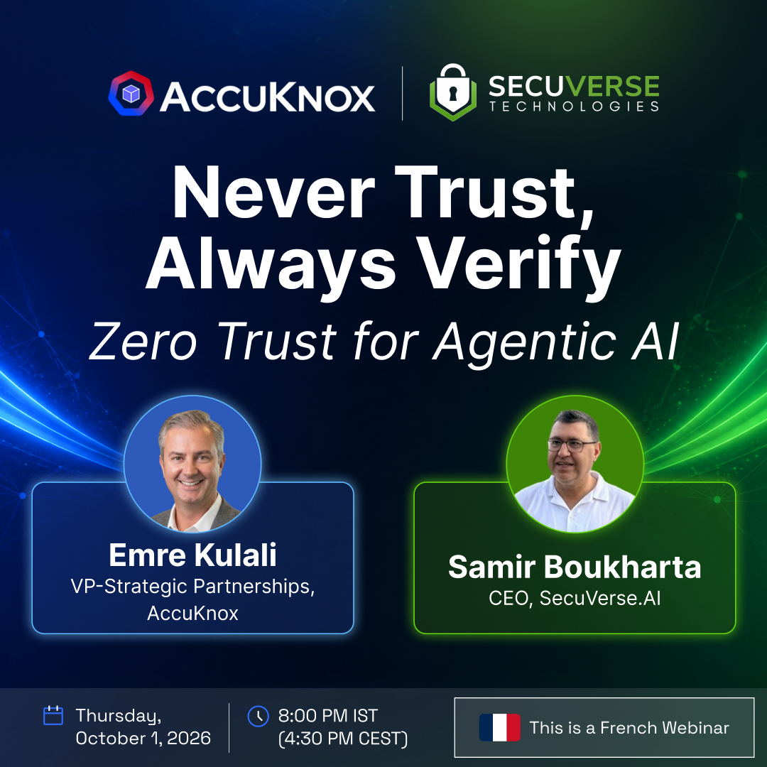 Never Trust, Always Verify: Zero Trust for Agentic AI