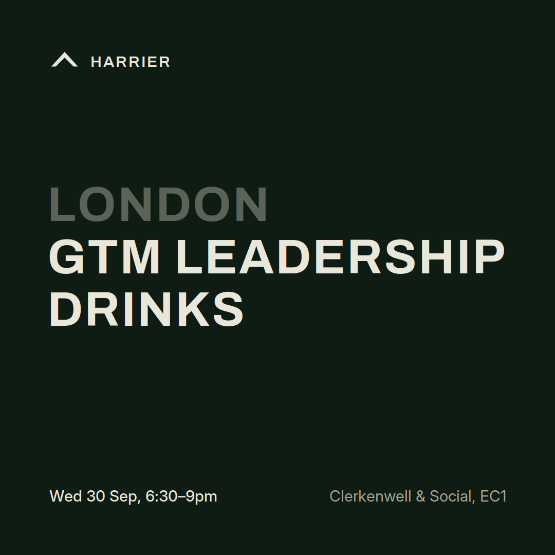 Harrier London GTM Leadership Drinks