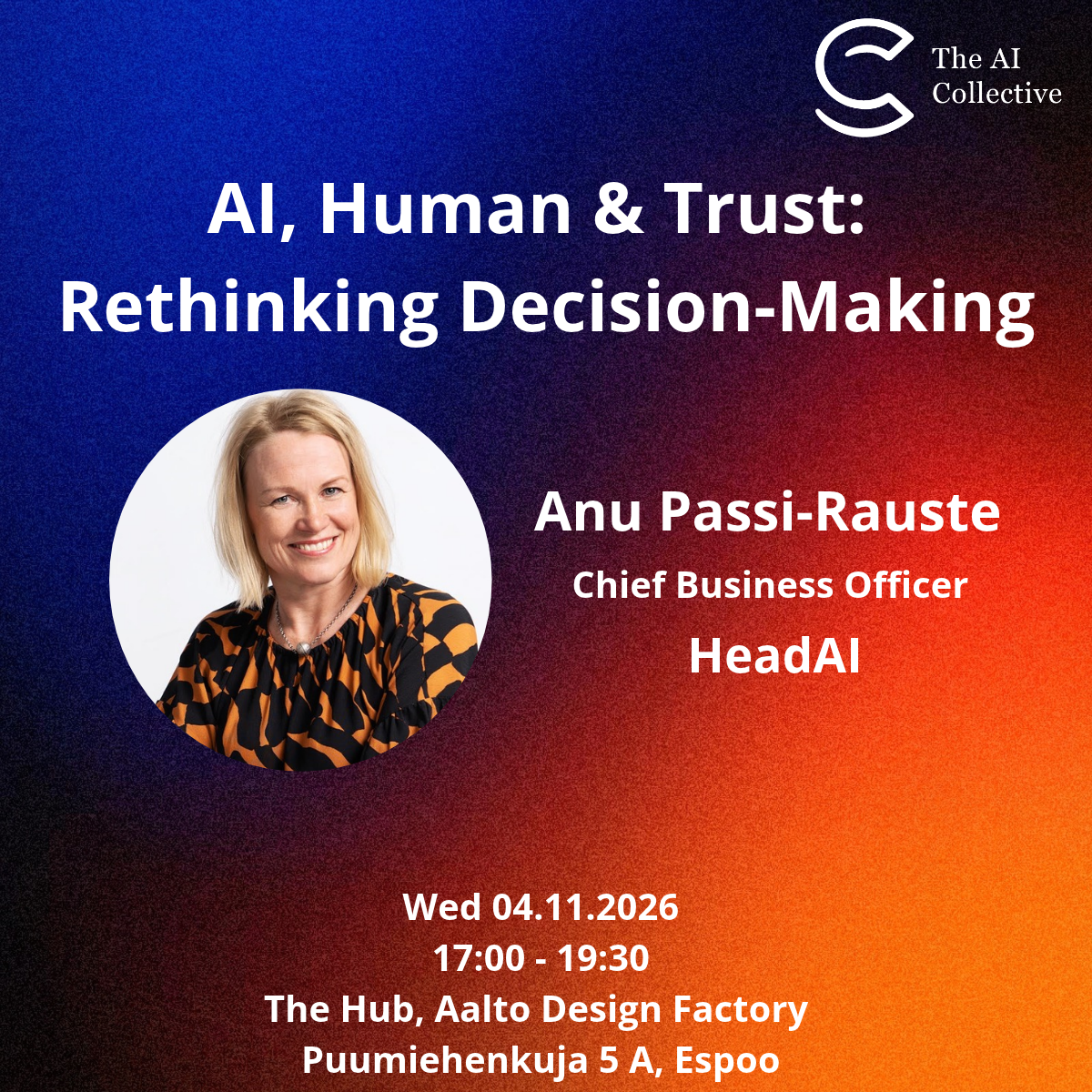 AI, Human & Trust: Rethinking Decision-Making