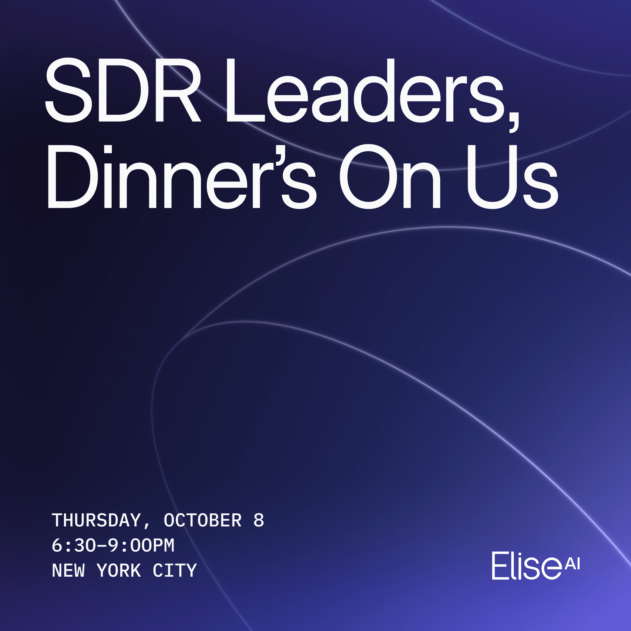 AI for SDRs, Not AI SDRs - Hosted by EliseAI