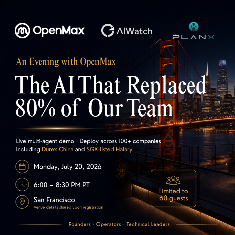 An Evening with OpenMax · The AI That Replaced 80% of Our Team