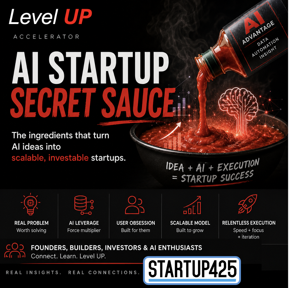 Salsa Secreta para Startups de IA con Startup425 y Level UP