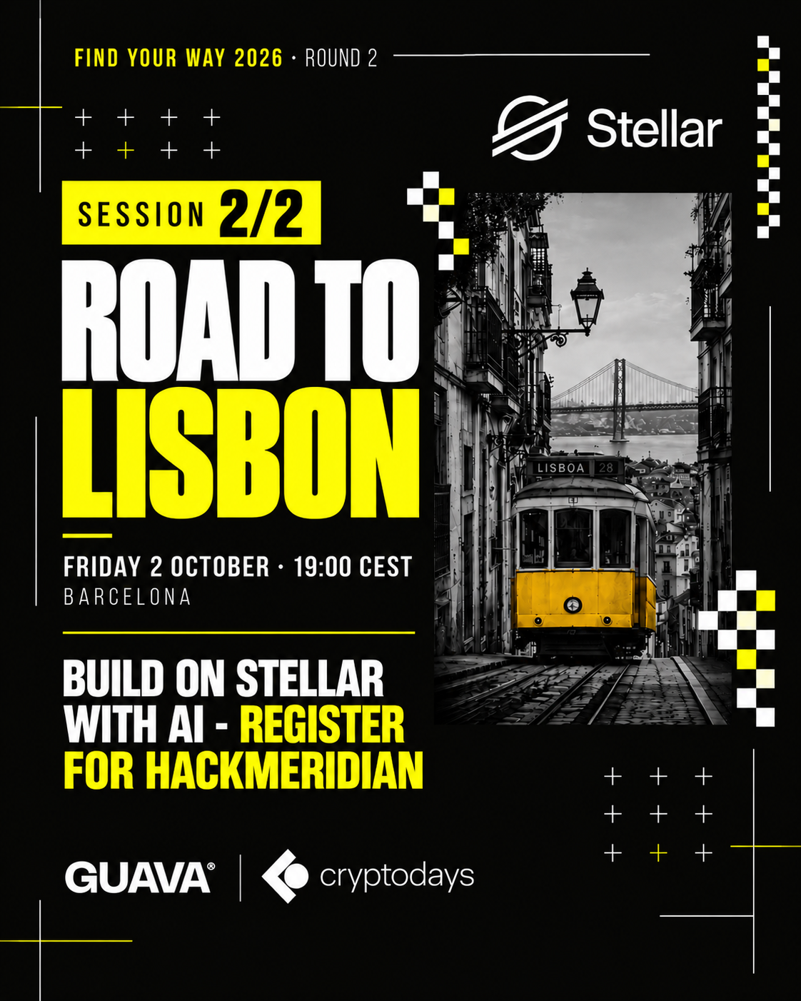 Stellar Barcelona Builders Evening x CryptoDays | Road to Lisbon — Build Session & HackMeridian Prep