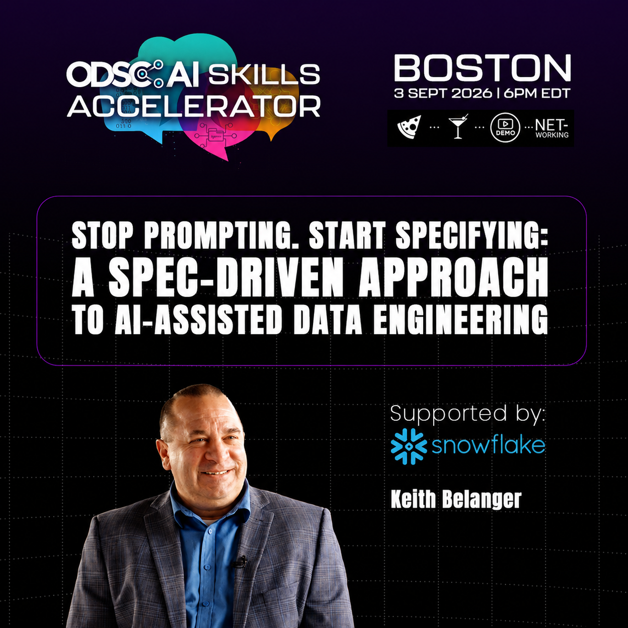 Deja de Sugerir. Comienza a Especificar: Un Enfoque Basado en Especificaciones para la Ingeniería de Datos Asistida por IA | Boston