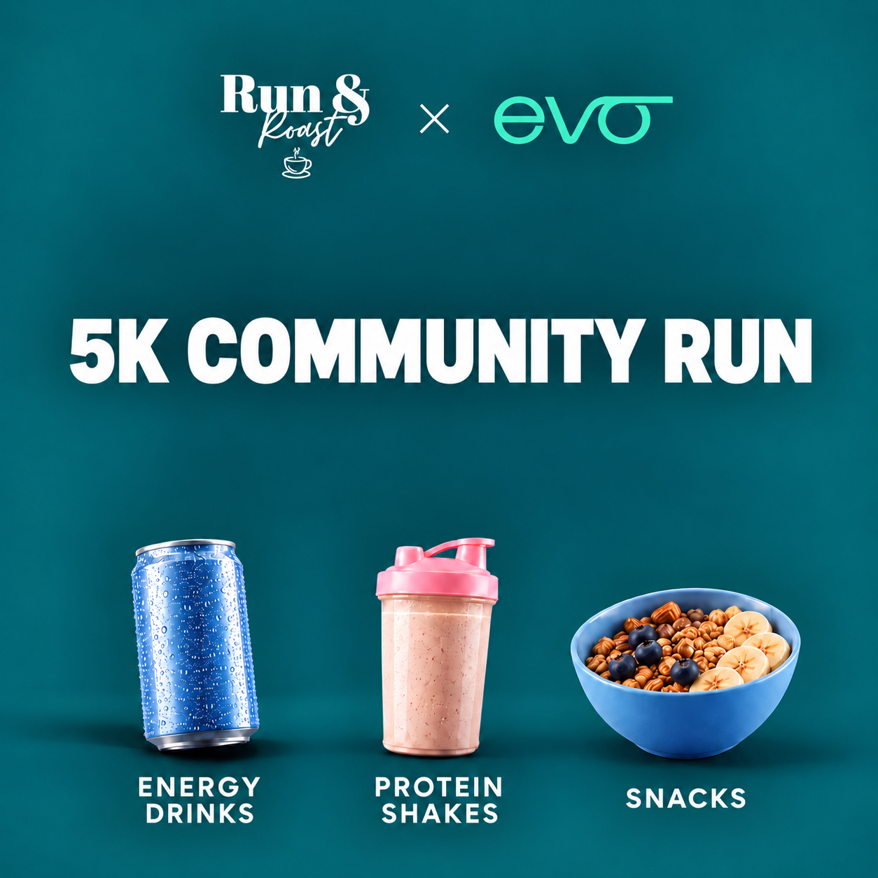 Run&Roast X EVO Fitness | 5km Laufevent 🌸✨