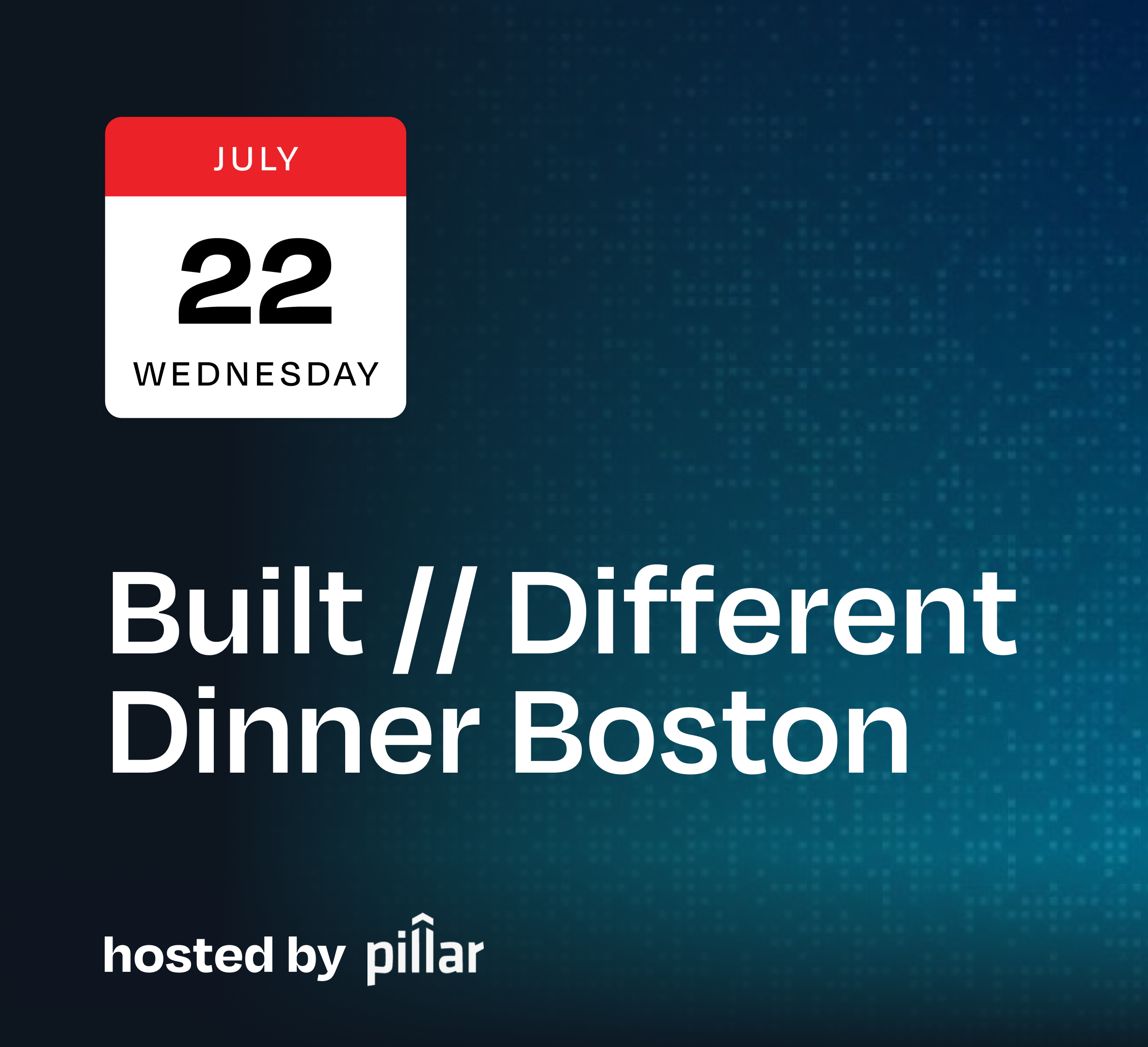 Built // Different Dinner: Boston