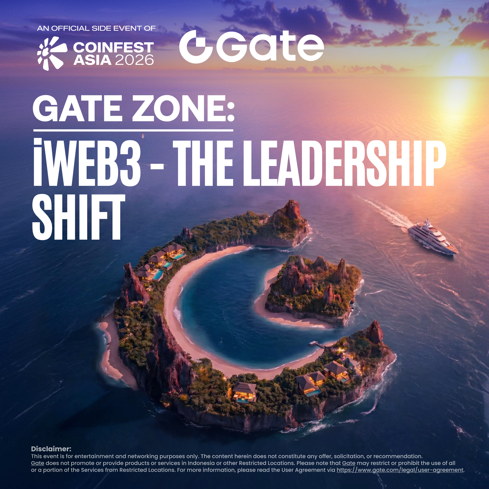 GATE ZONE inside Coinfest: iWEB3 - THE LEADERSHIP SHIFT