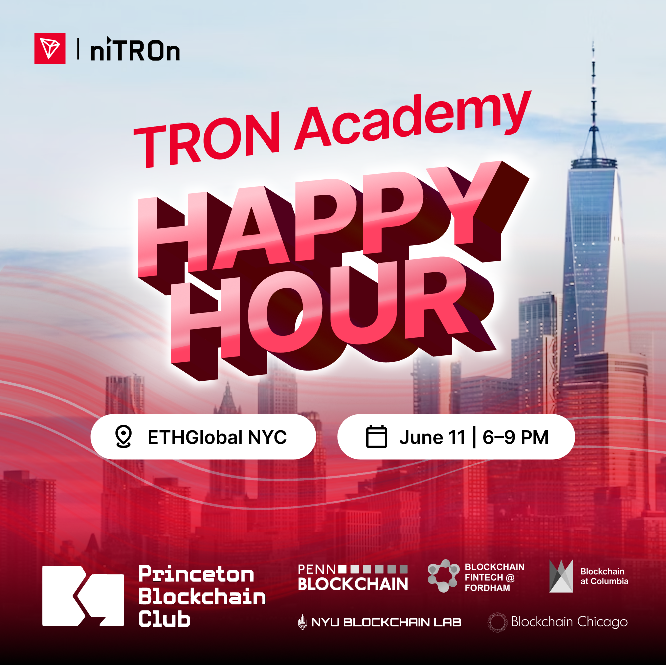 Cover art for #TRON Academy Happy Hour @ ETHGlobal NY — New York, NY