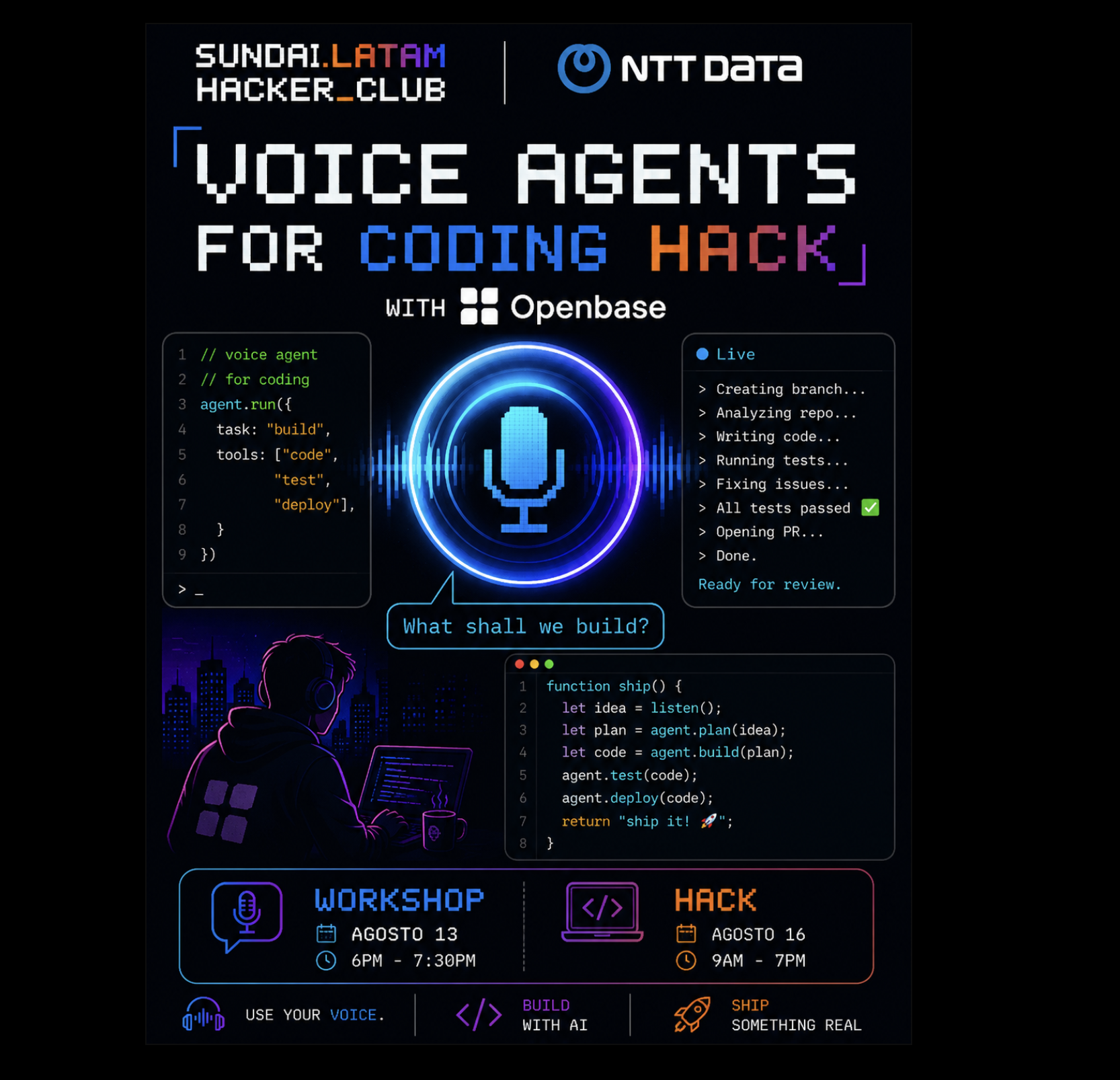 Voice Agents for Coding Hack con OpenBase