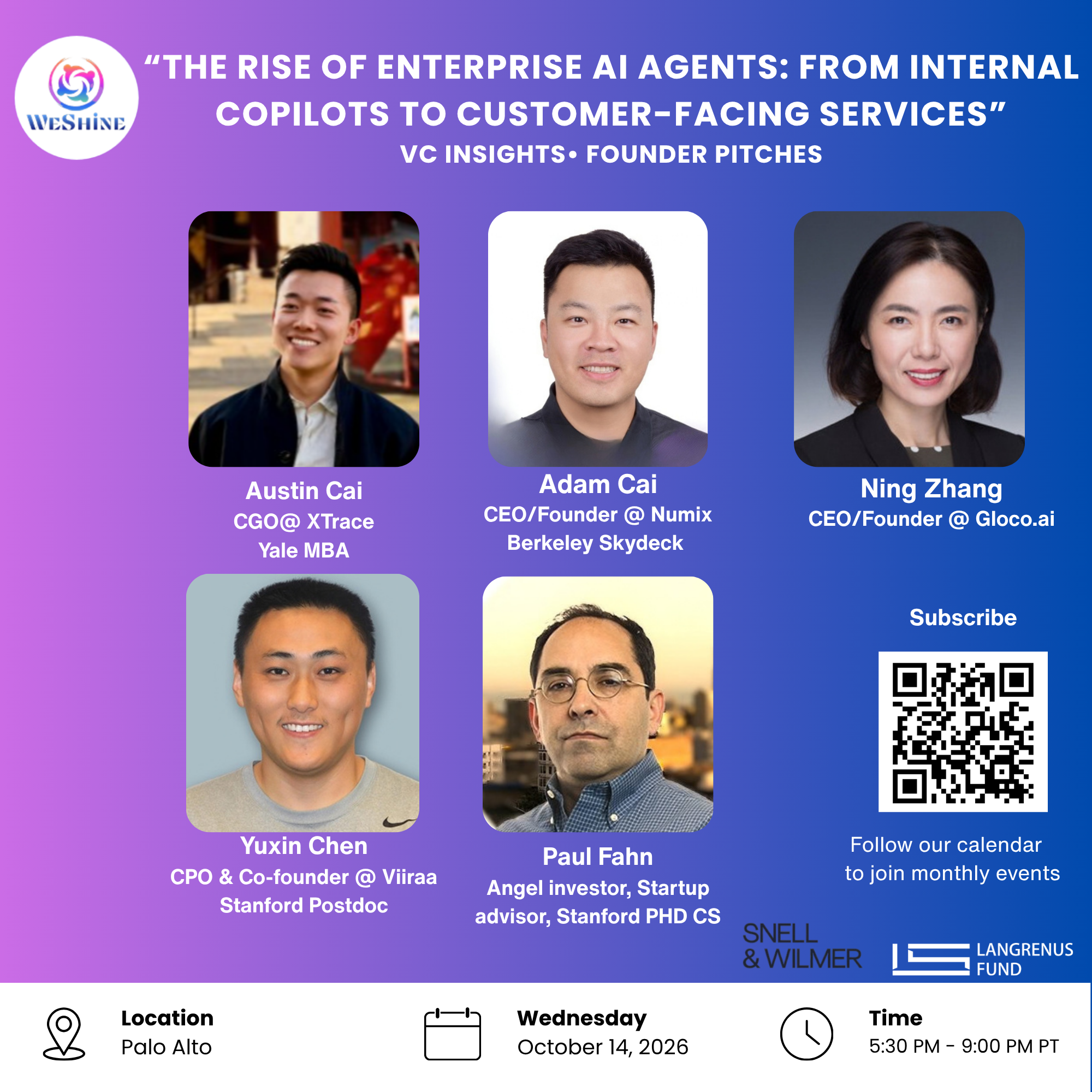 “The Rise of Enterprise AI Agents: From Internal Copilots to Customer-Facing Services” VC Insights• Founder Pitches
