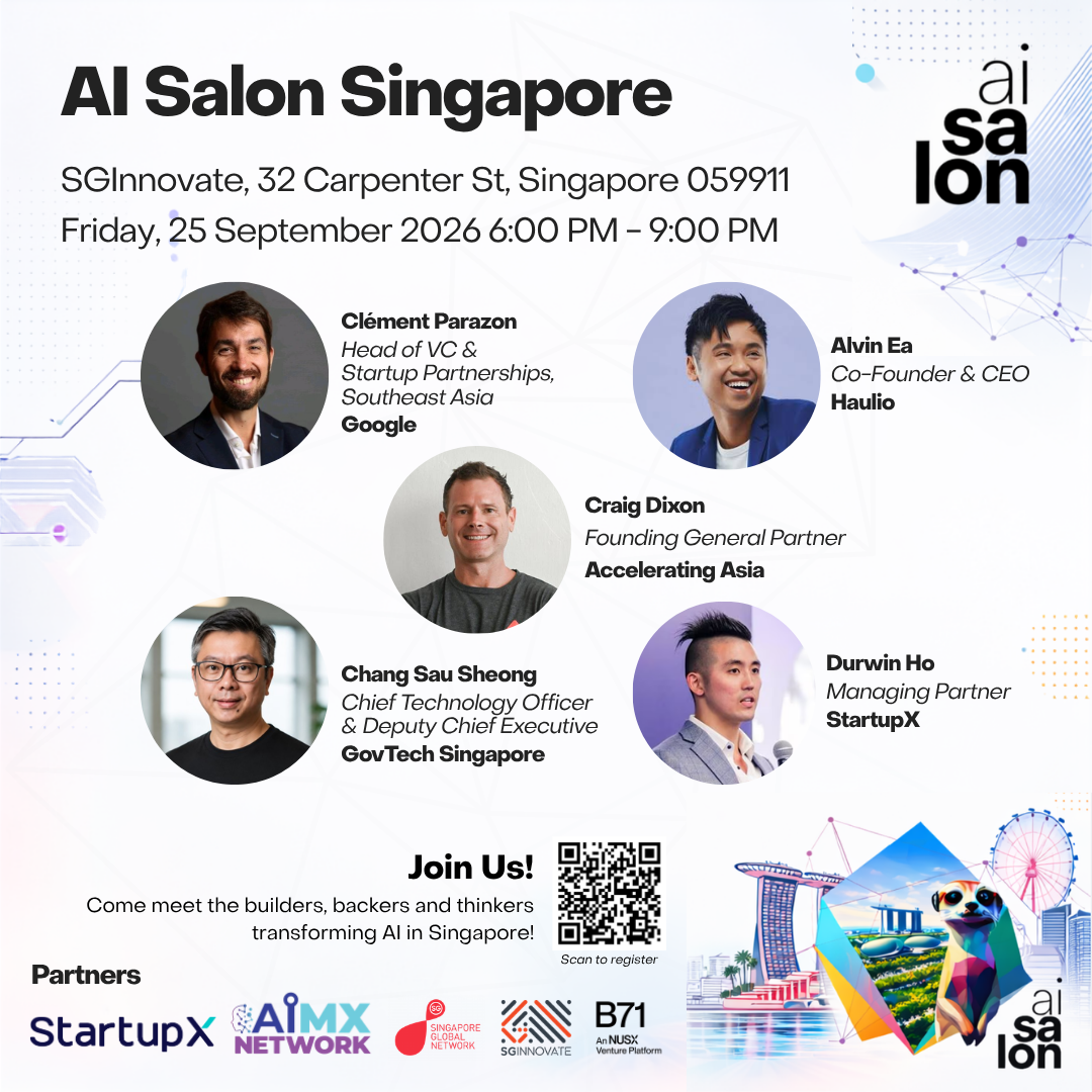 AI Salon Singapore x SGInnovate Tech Talk (25 September 2026)