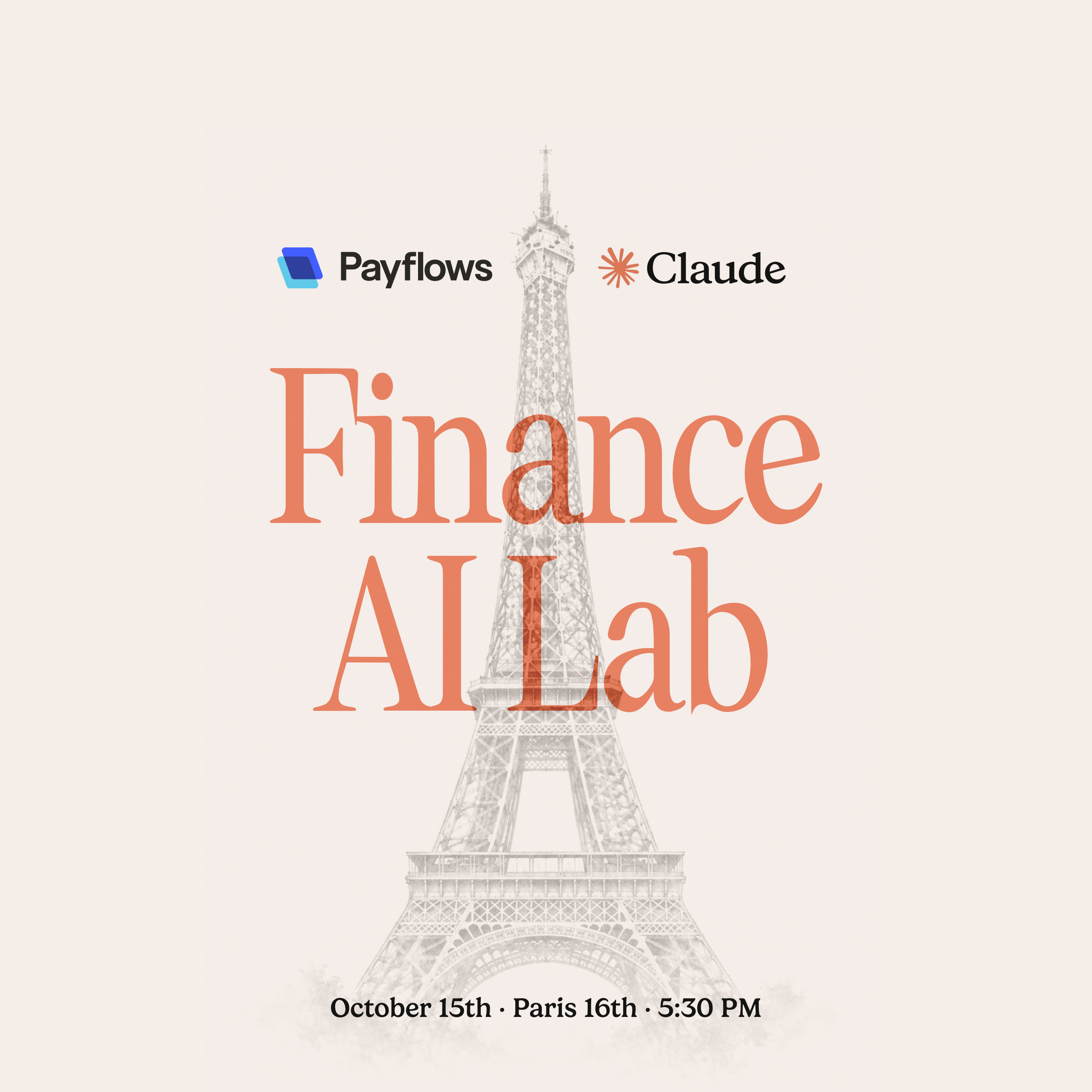 Payflows × Anthropic Finance AI Lab (Paris)
