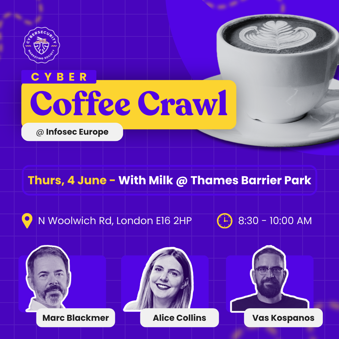 Cover art for #Cyber Coffee Crawl @ Infosec Europe - 4 June — With Milk