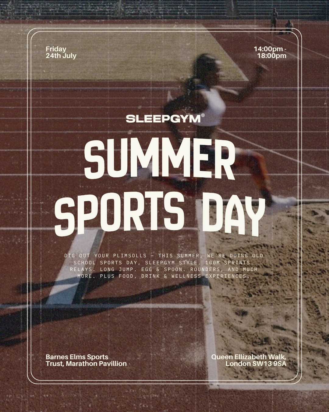 Cover art for #Sleepgym Summer Sports Day — London, United Kingdom