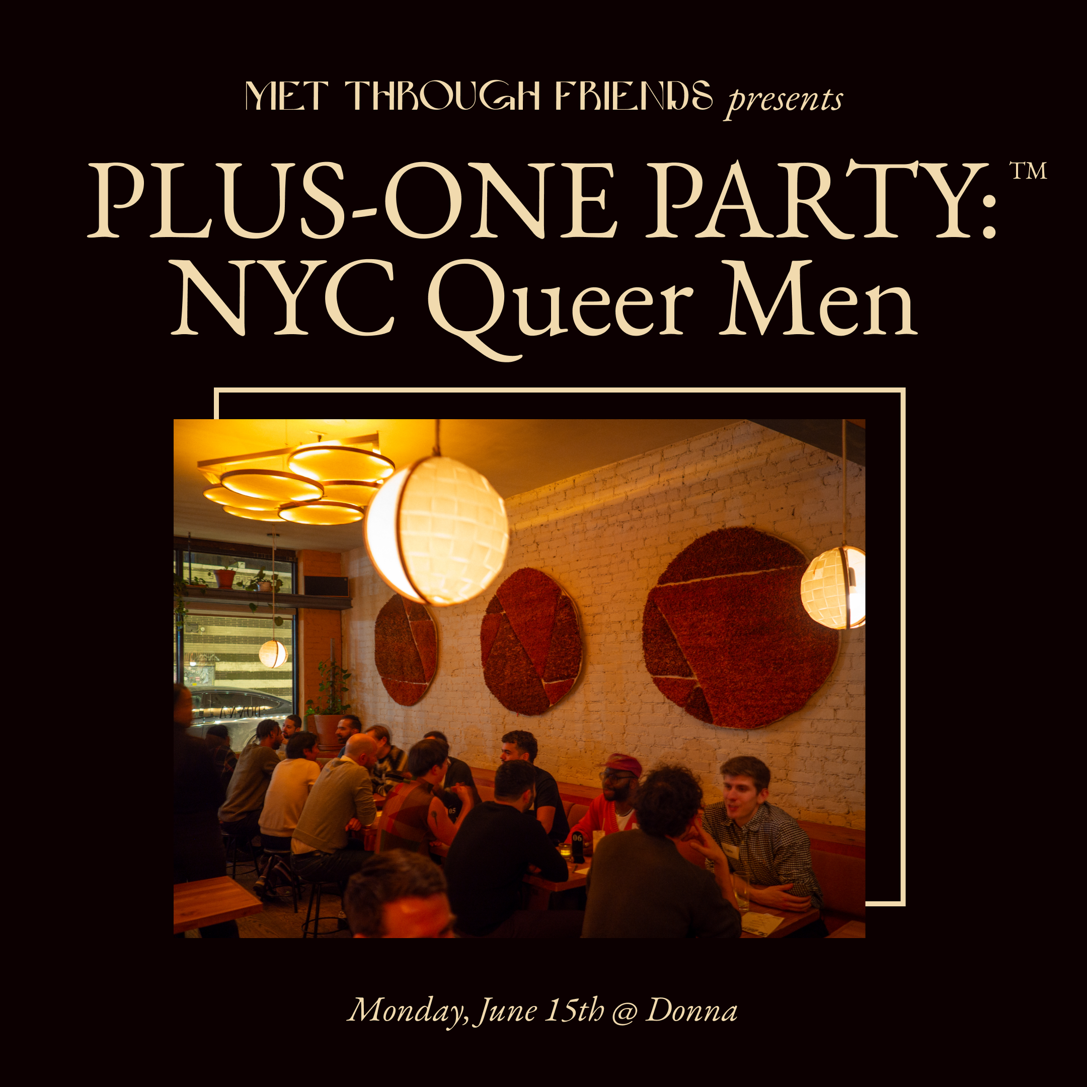 Plus-One Party™: NYC Queer Men's Pride Edition 🌈 [admits 2]
