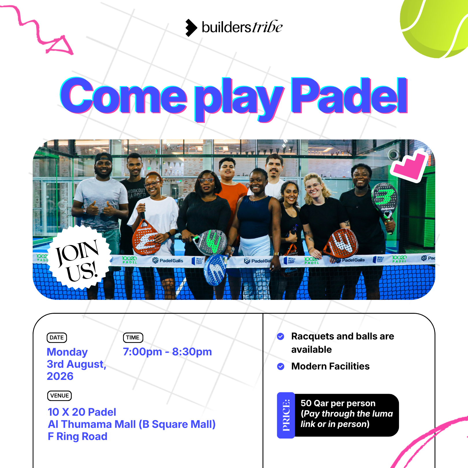 Come Play Padel With Us 🎾