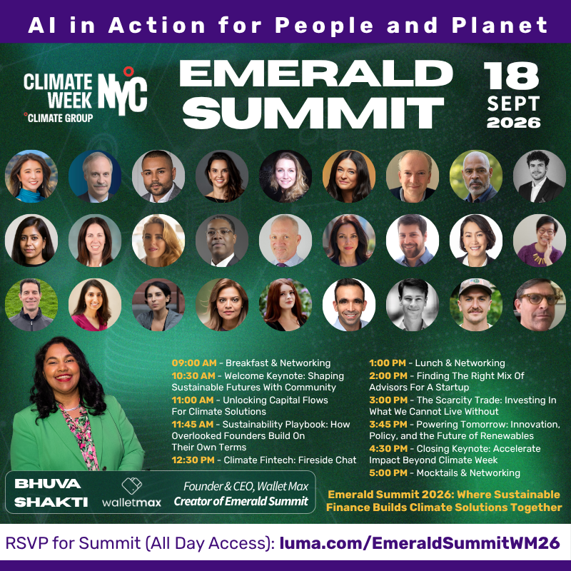 Wallet Max Emerald Summit: Sustainability & AI for Business