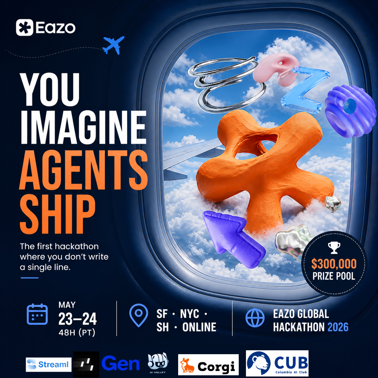 Eazo.ai Hackathon. Win $300K in CASH. (NEW YORK)
