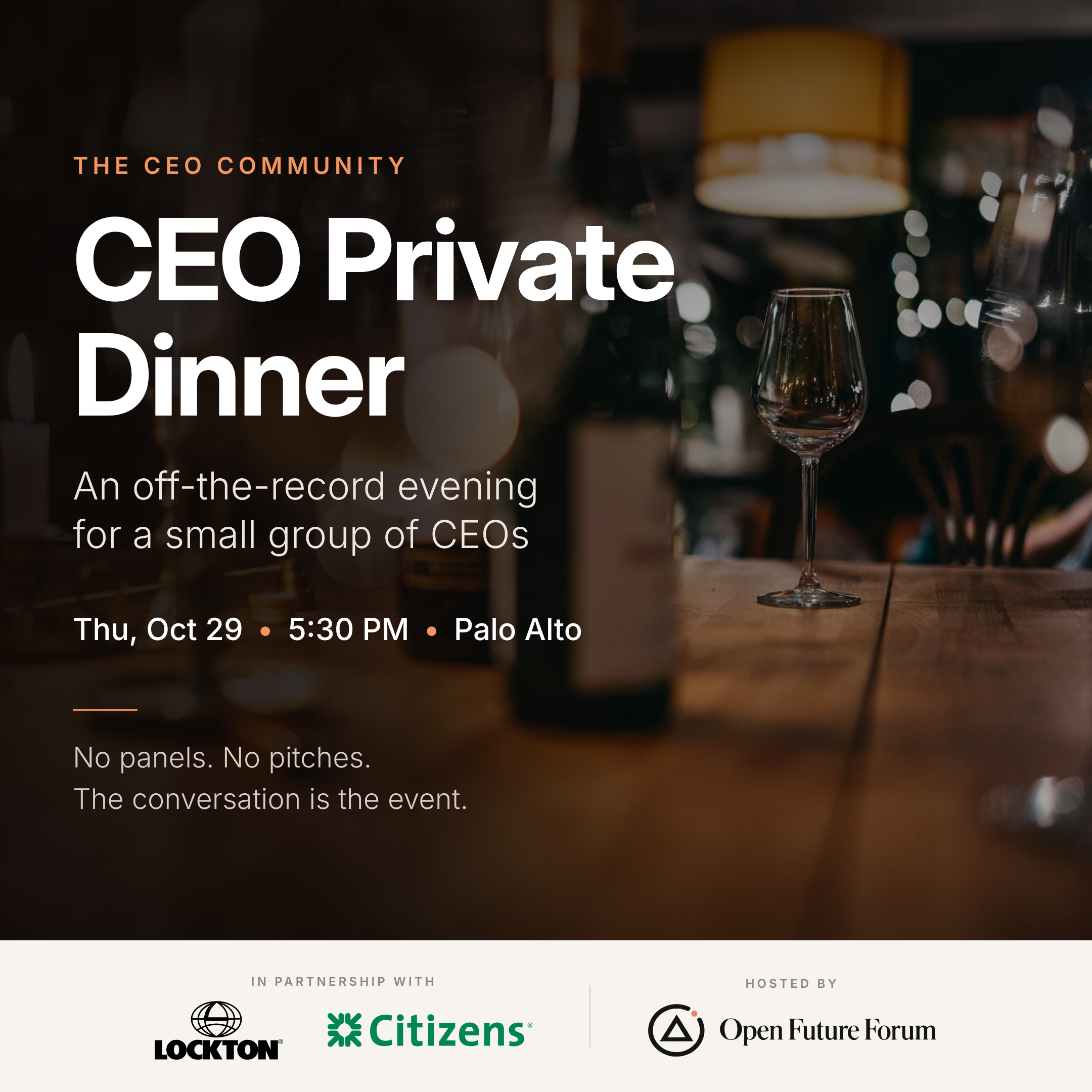 CEO PRIVATE DINNER