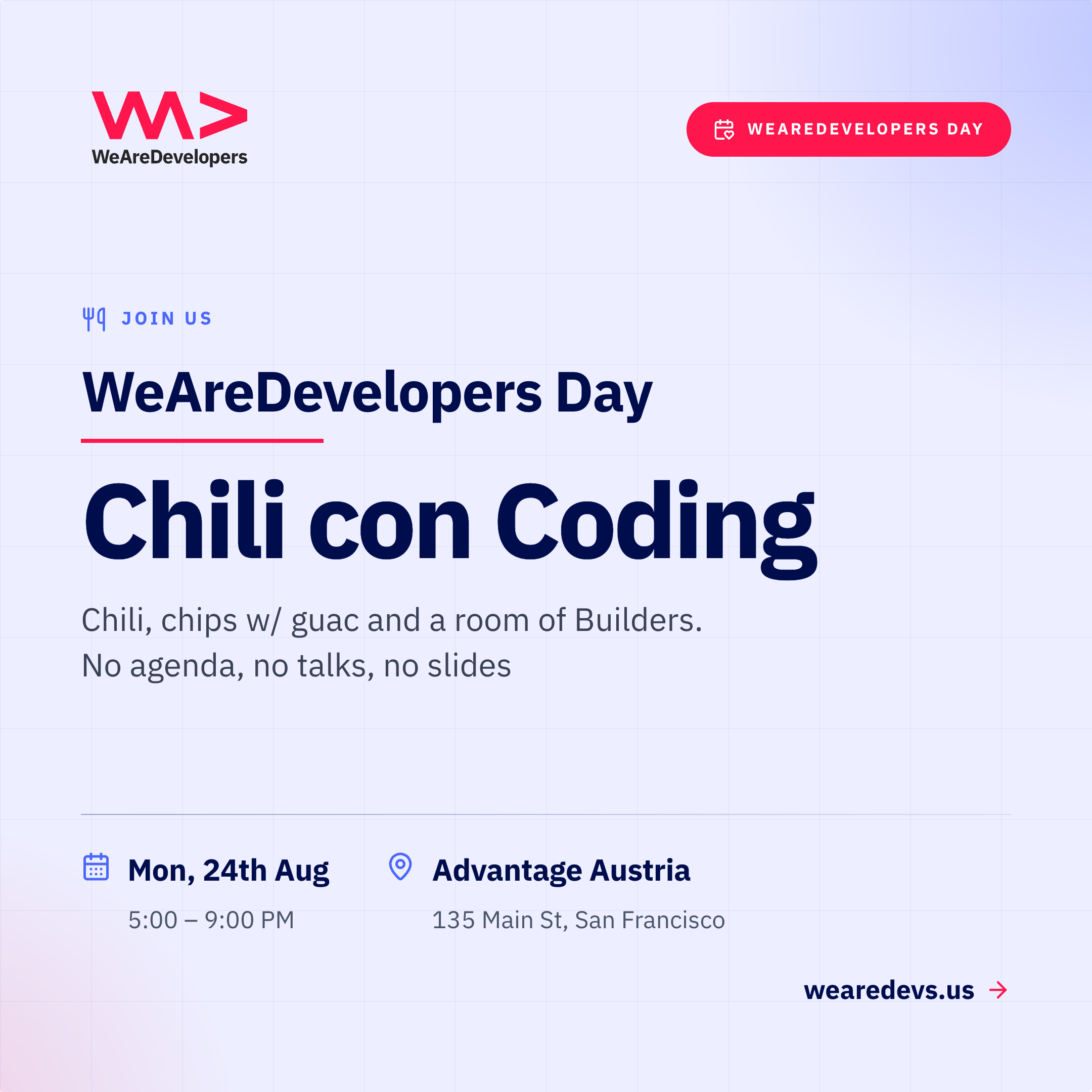 WeAreDevelopers Day - Chili con Coding