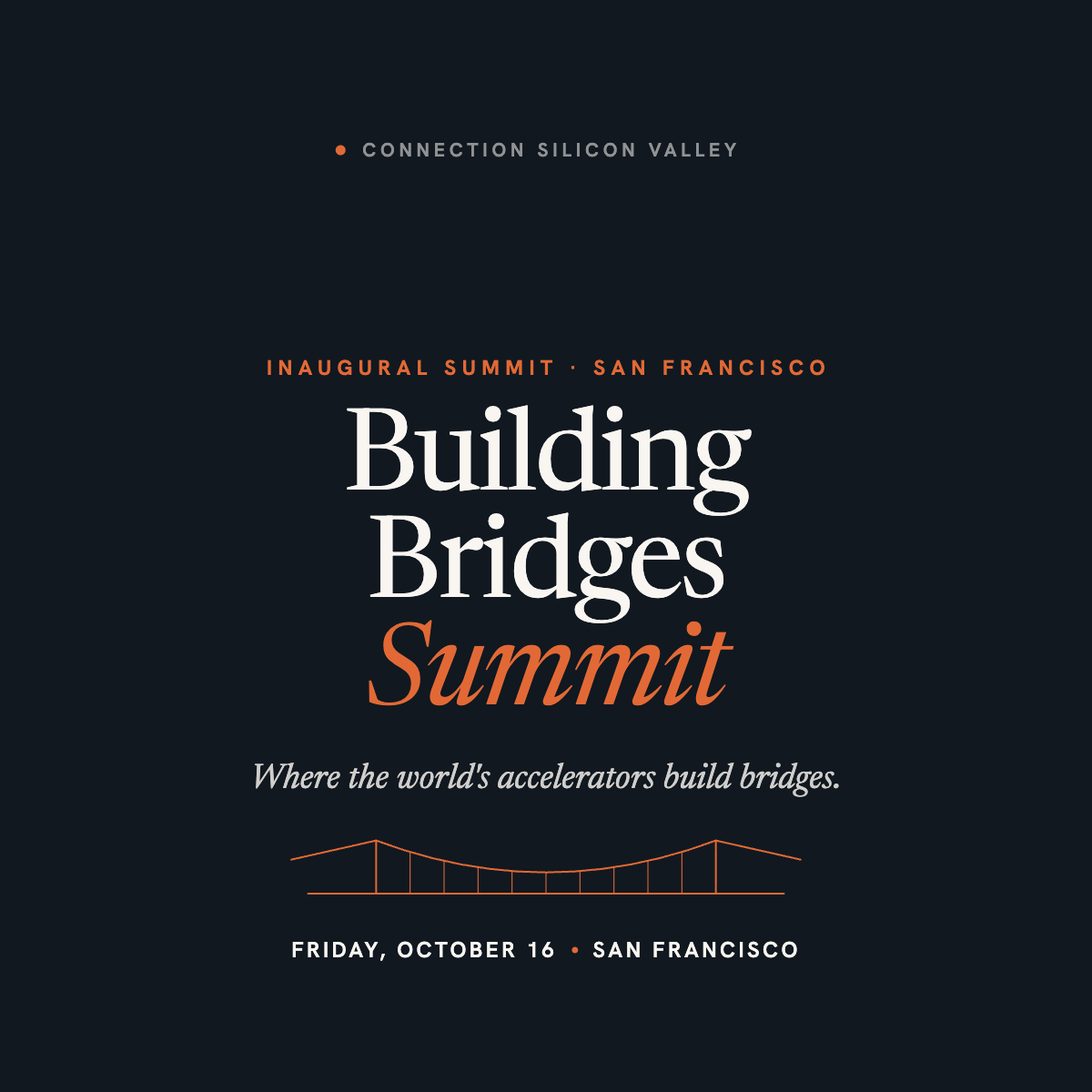 Inaugural Building Bridges Global Summit