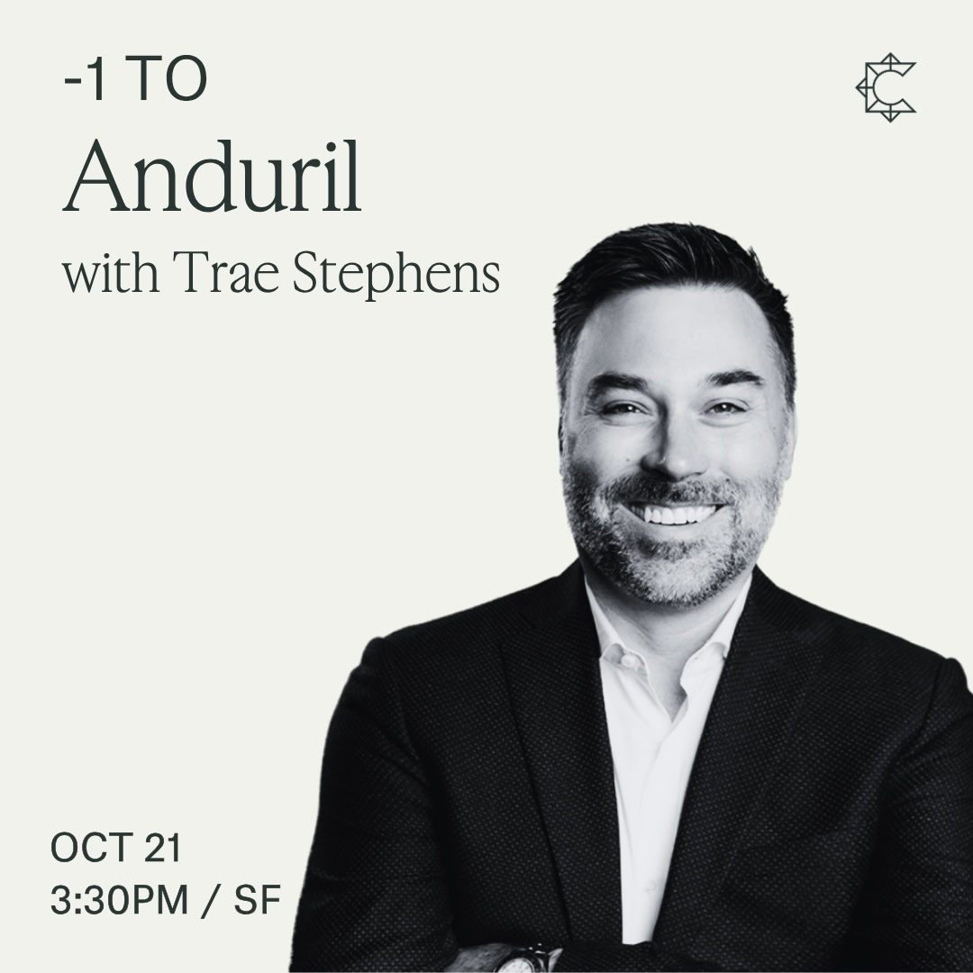 -1 to Anduril with Trae Stephens