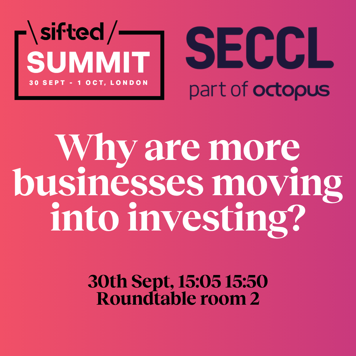 Why are more businesses moving into investing?