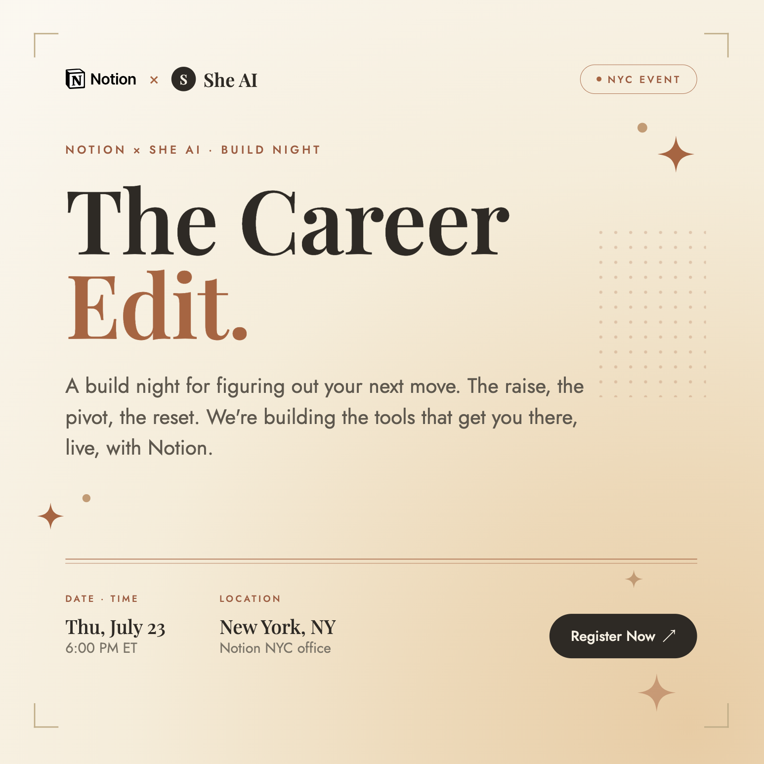 Notion x She AI: The Career Edit
