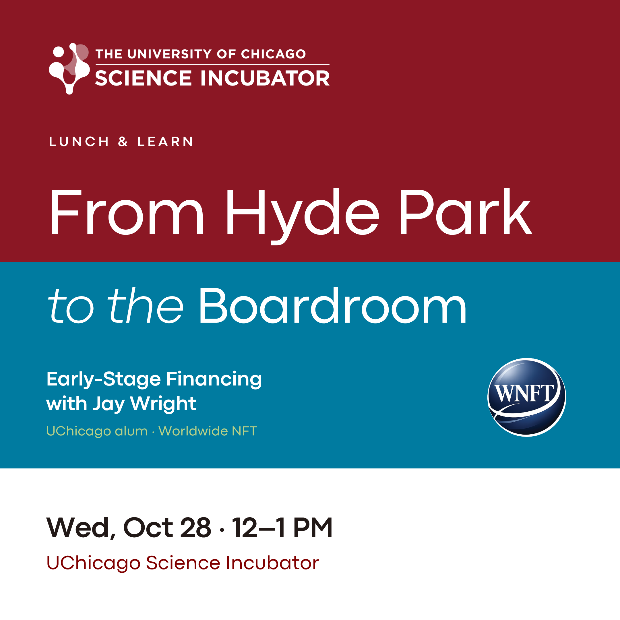 Lunch and Learn - From Hyde Park to the Boardroom