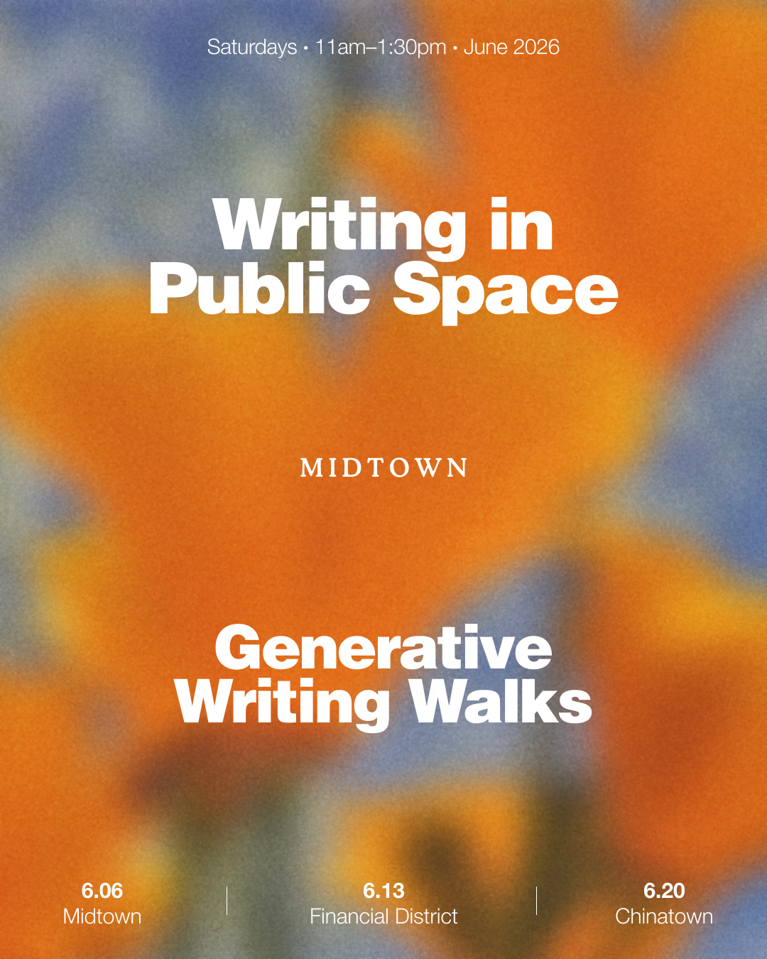 Cover art for #Writing in Public Space: A Generative Writing Walk (Midtown) — Stavros Niarchos Foundation Library (SNFL)