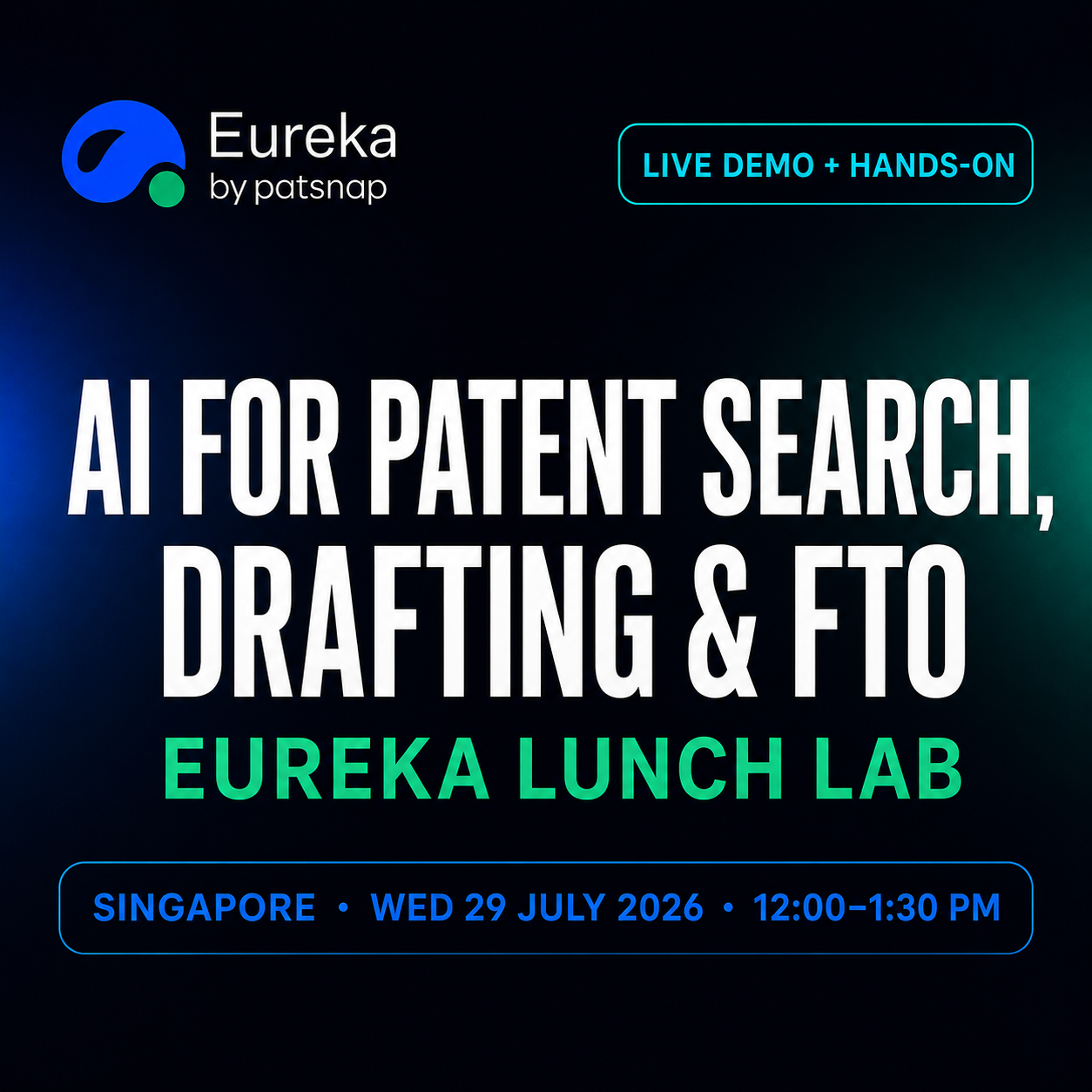 Искусственный интеллект для поиска патентов, составления и FTO | Lunch Lab в Сингапуре
