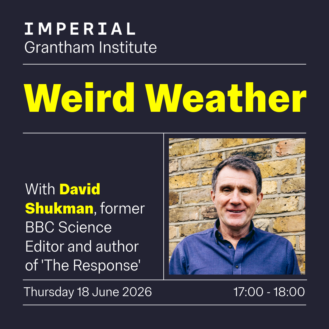 Cover art for #Weird Weather: The Response by David Shukman — London, United Kingdom