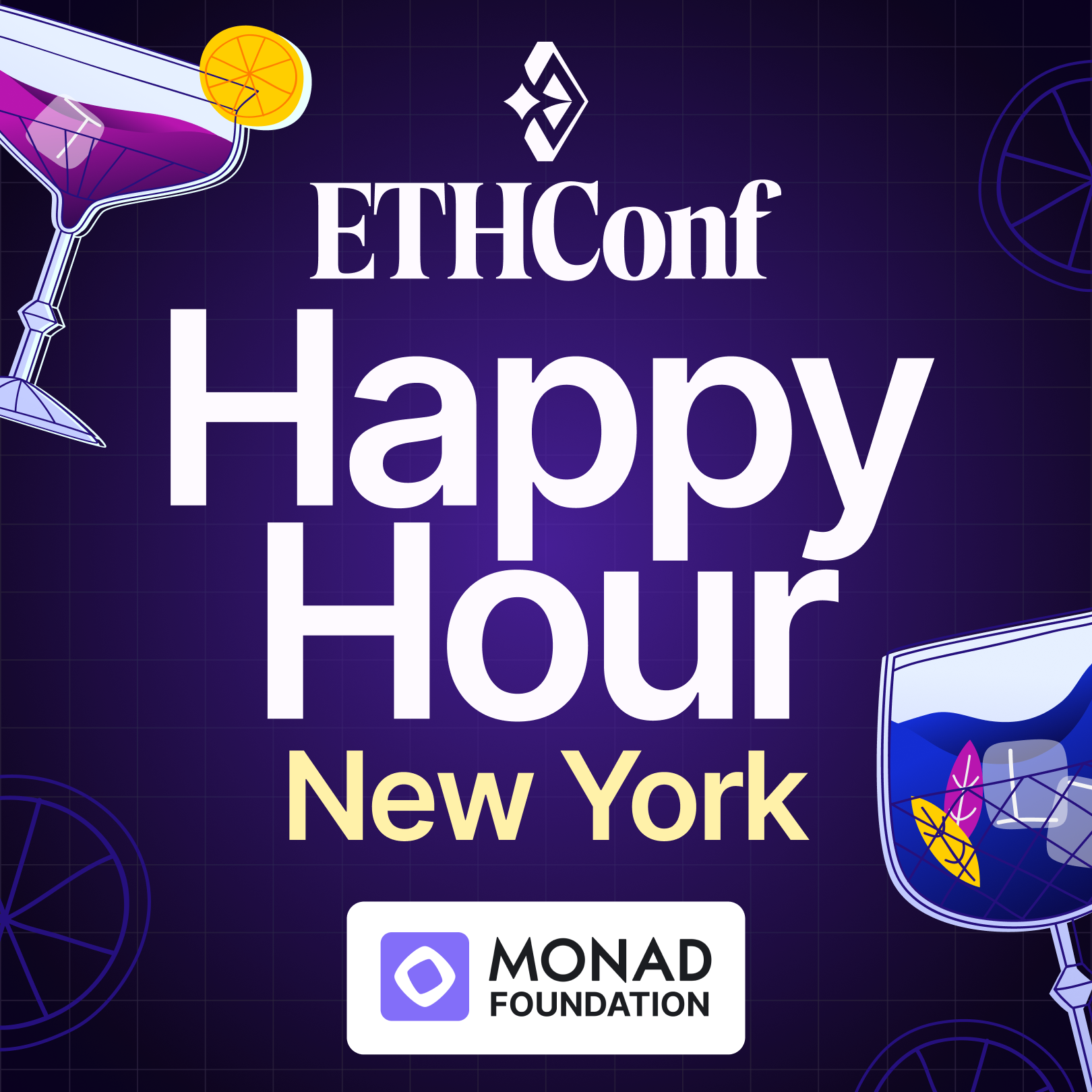 Cover art for #ETHConf Happy Hour New York with Monad — New York, NY
