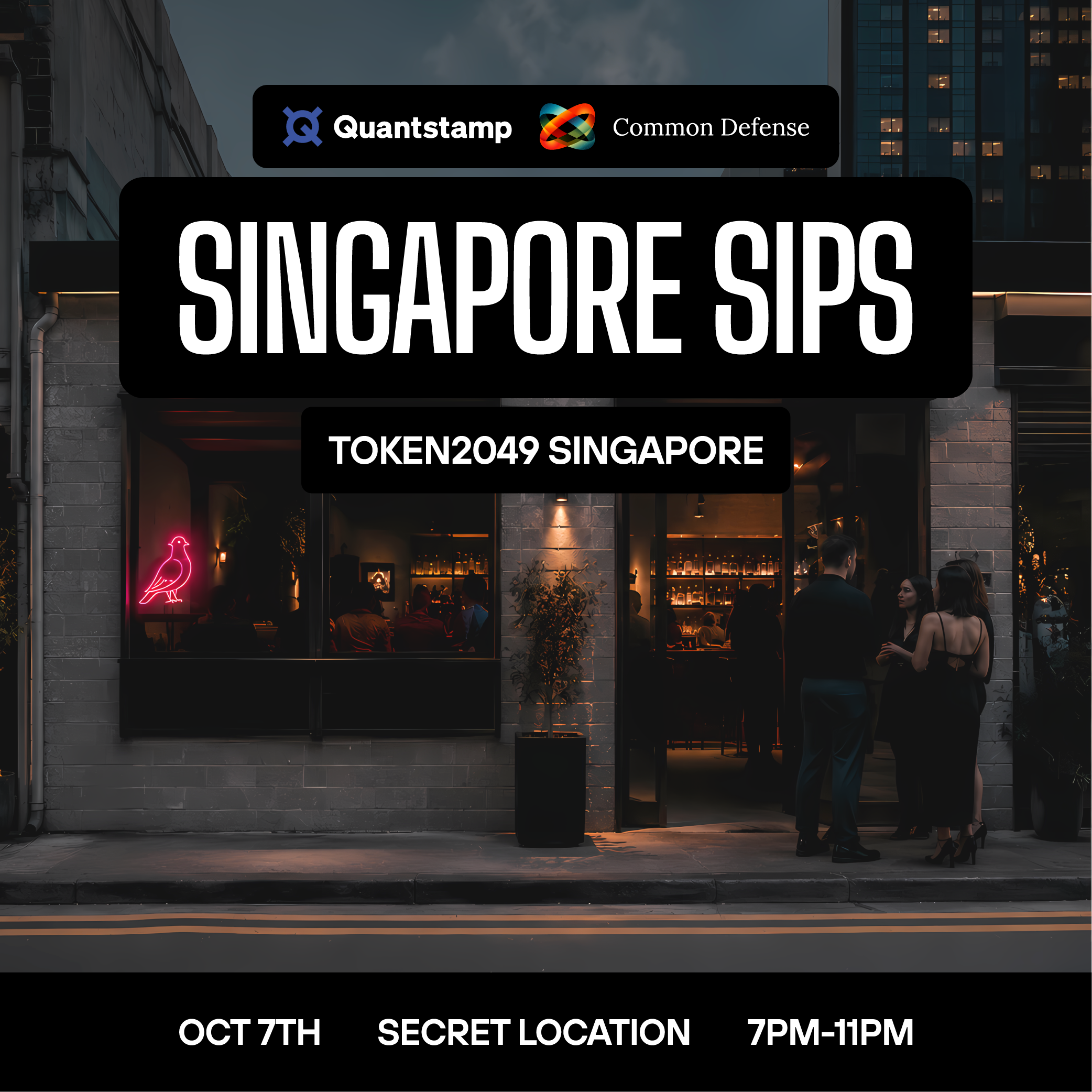 Quantstamp x Common Defense Singapore Sips | TOKEN2049 Singapore