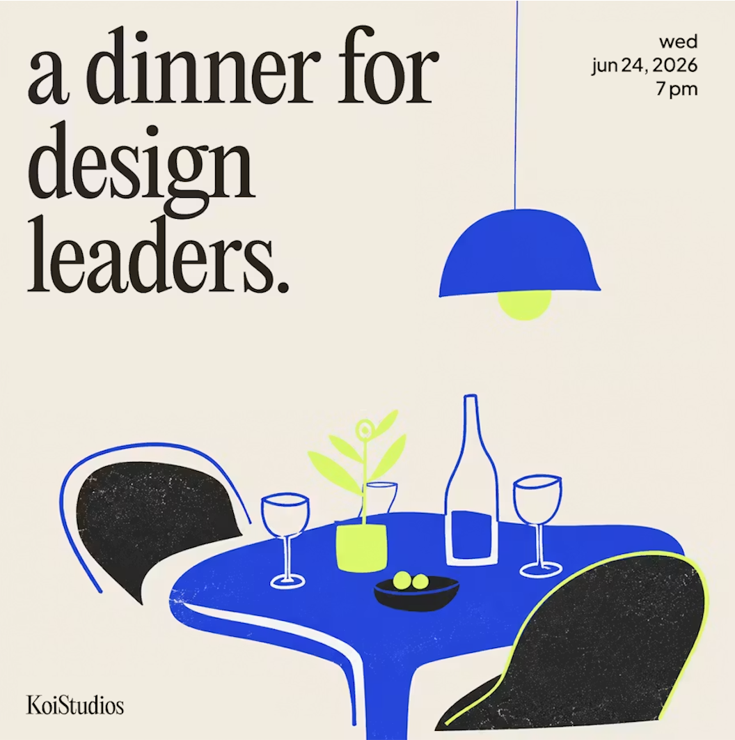 Product design leader dinner - Config2026