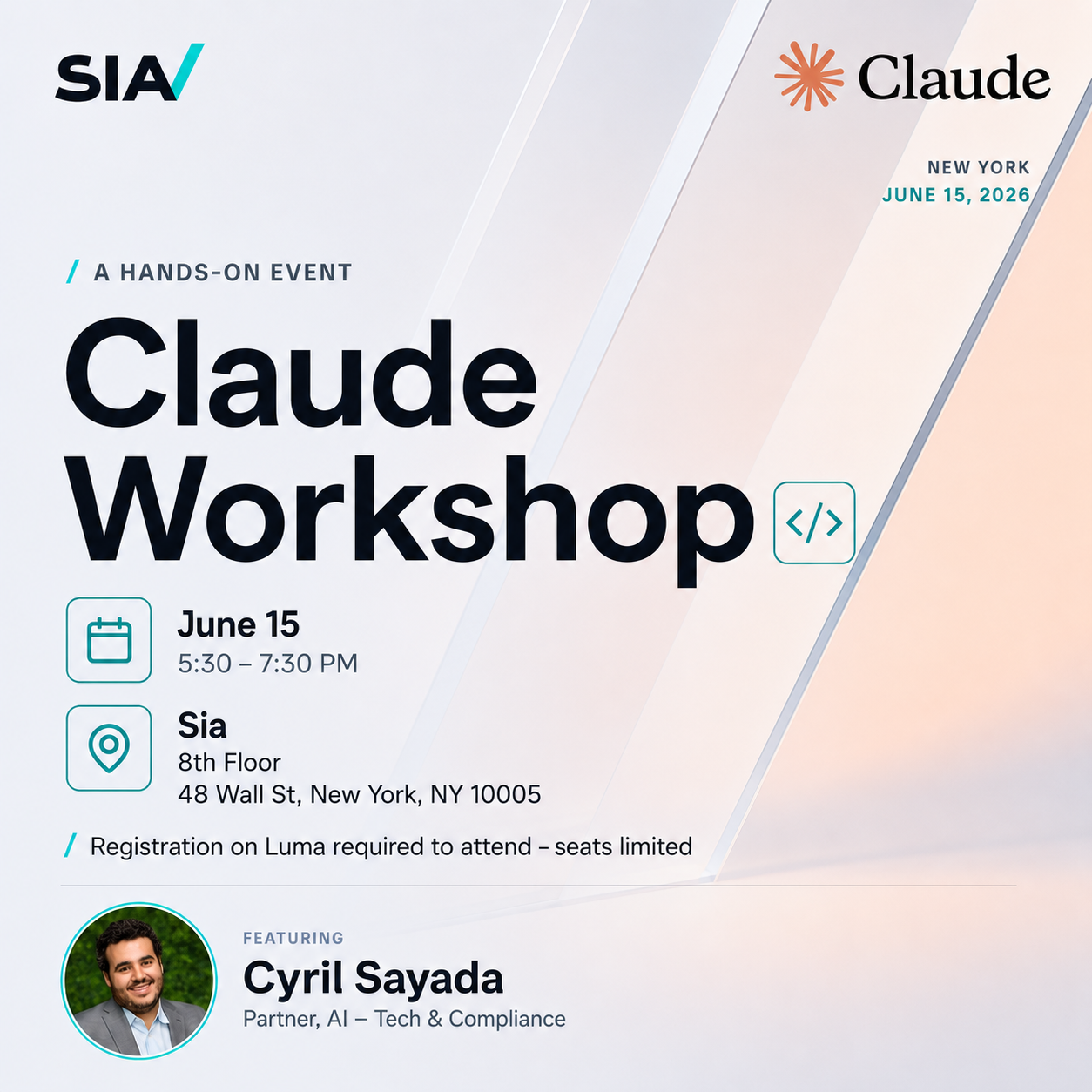 Cover art for #Claude Workshop: A Hands-On Event — New York, NY