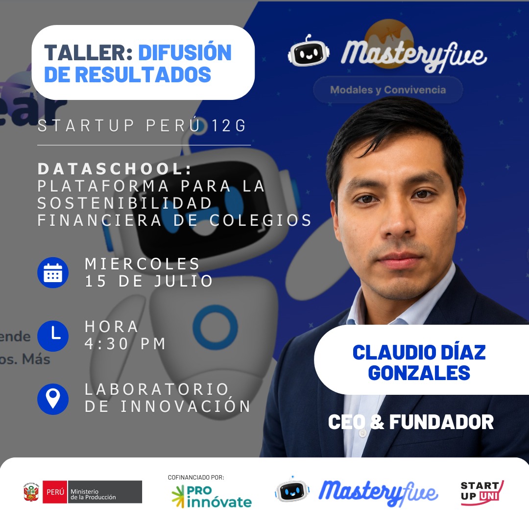 TALLER DE DIFUSIÓN DE RESULTADOS SUP 12G "MASTERFIVE"
