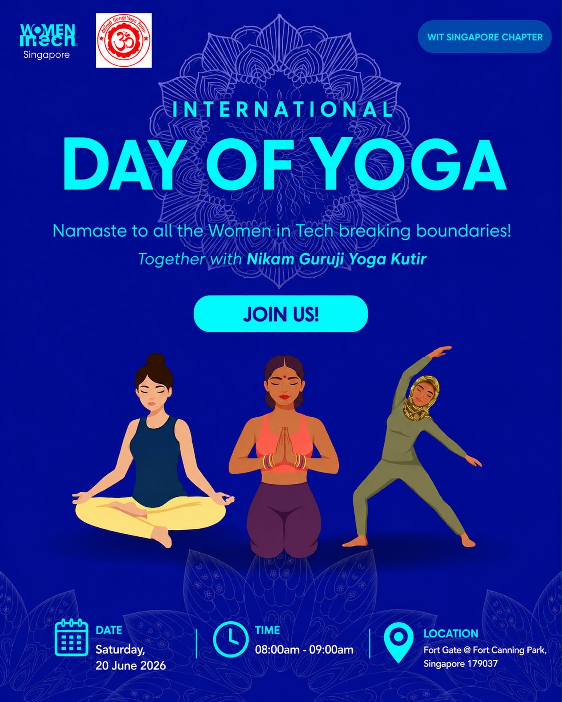 Cover art for #International Day of Yoga X Women-in-Tech SG — Fort Canning Park