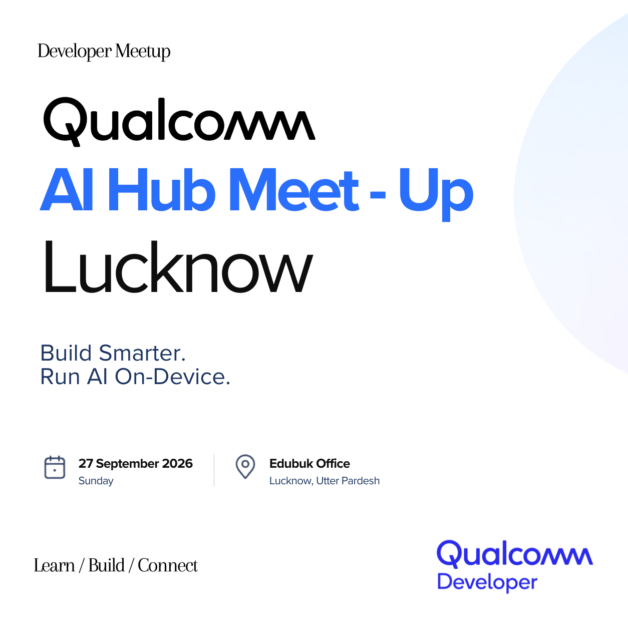 Qualcomm AI Hub Developer Meetup — Lucknow