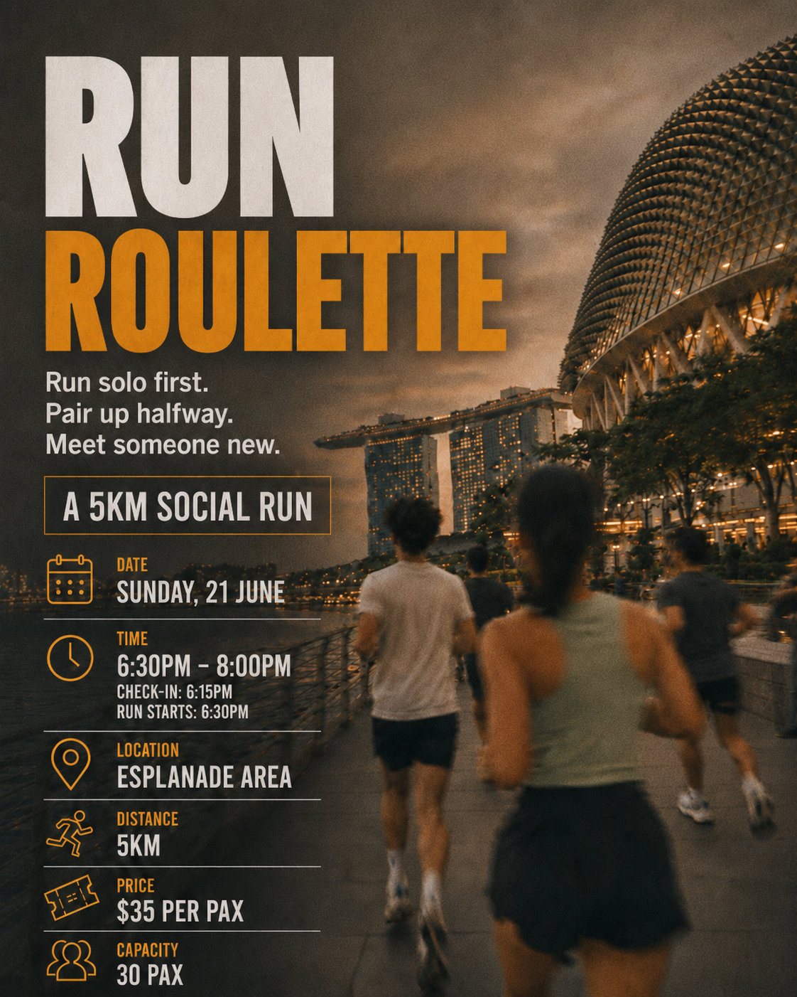 Cover art for #Run With A Stranger — Esplanade - Theatres on the Bay, Singapore
