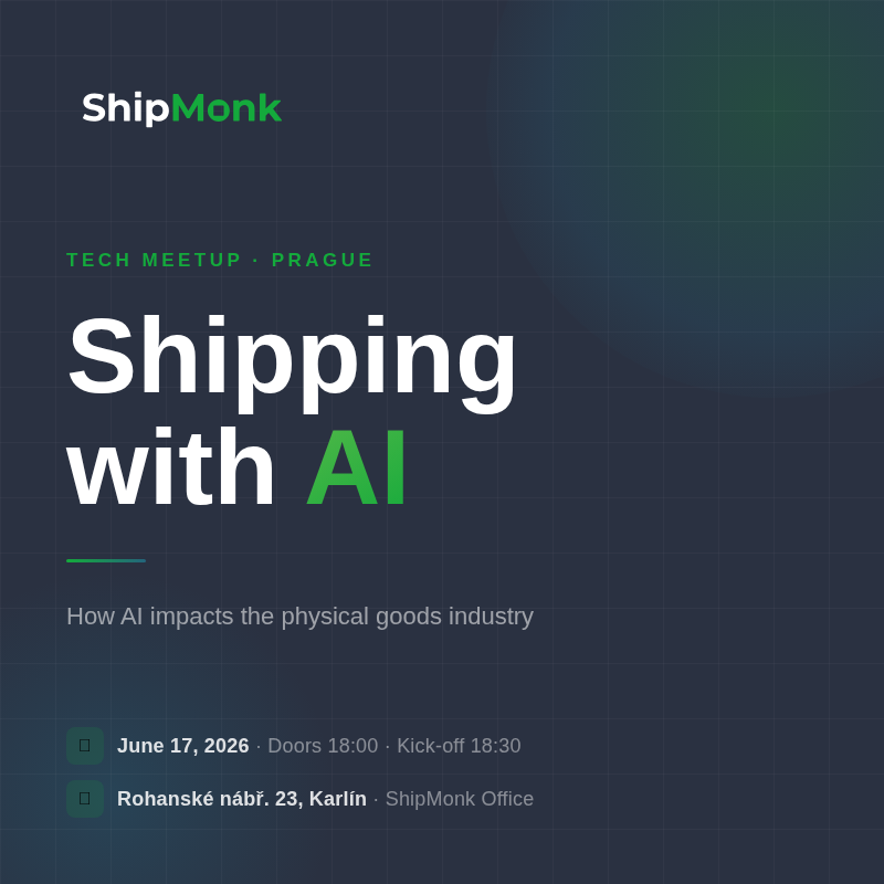 Shipping with AI · Prague, Karlín