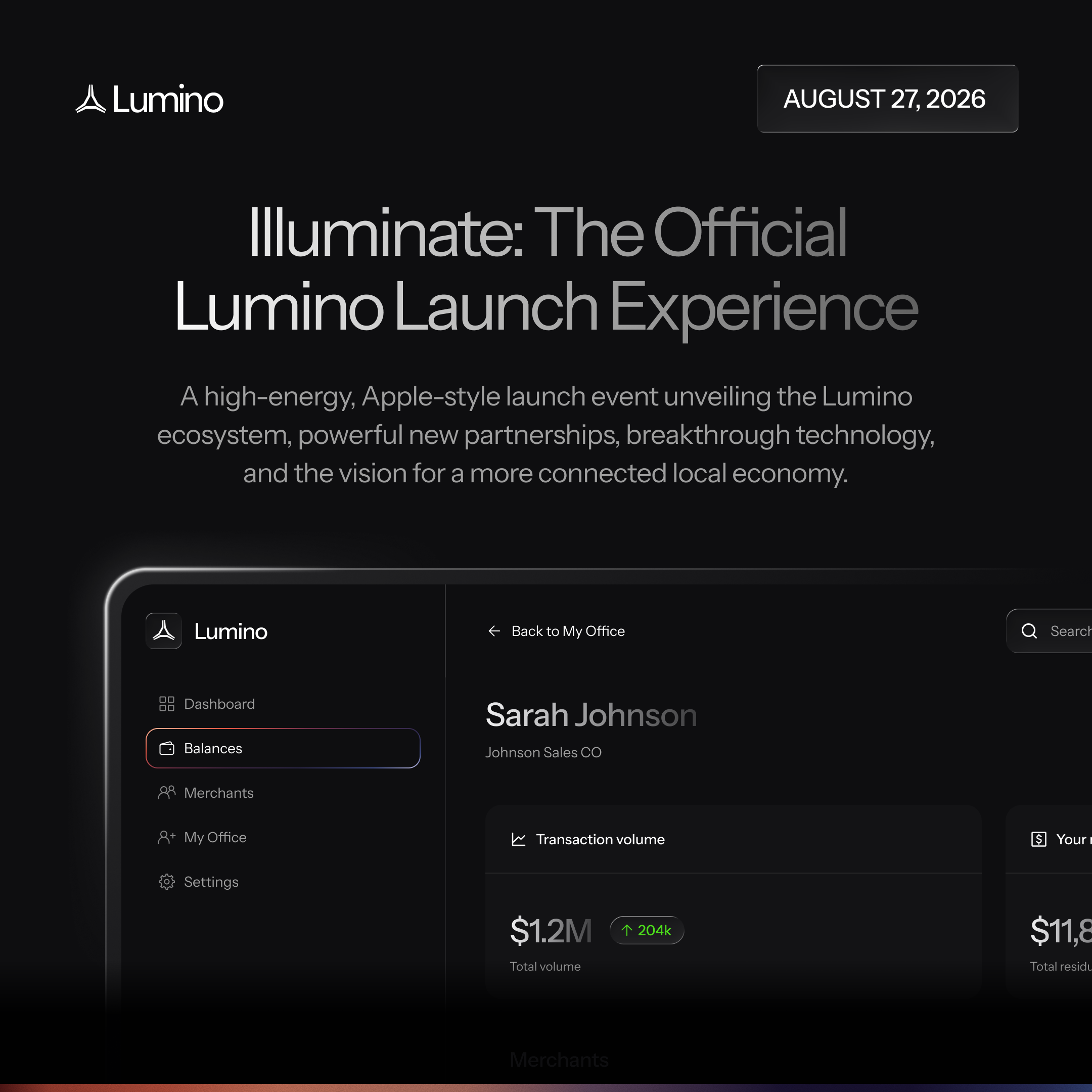 Day 1 - Illuminate: The Official Launch Experience