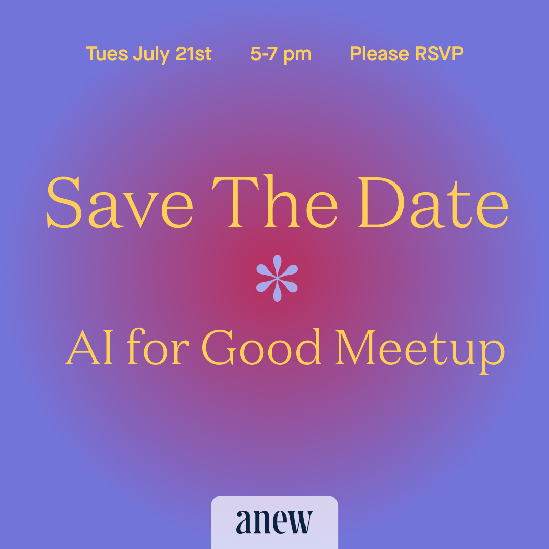 Cover art for #AI for Good Meetup — 526 Hudson St
