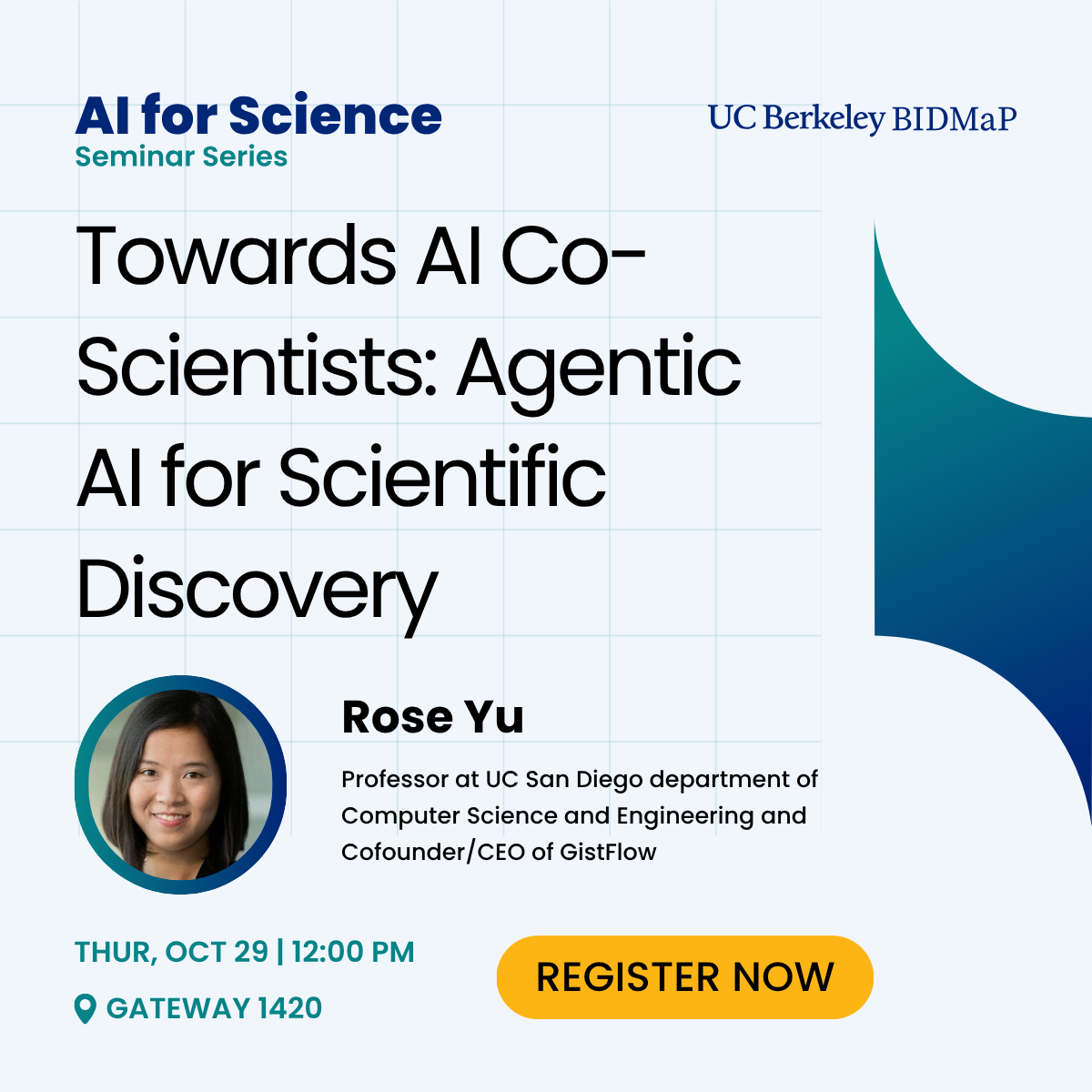 Rose Yu: Towards AI Co-Scientists: Agentic AI for Scientific Discovery