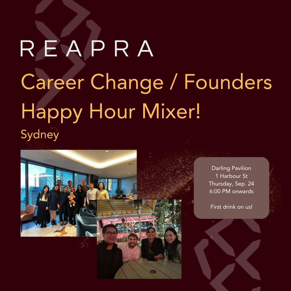 Reapra - Career Change/Founders Happy Hour Mixer