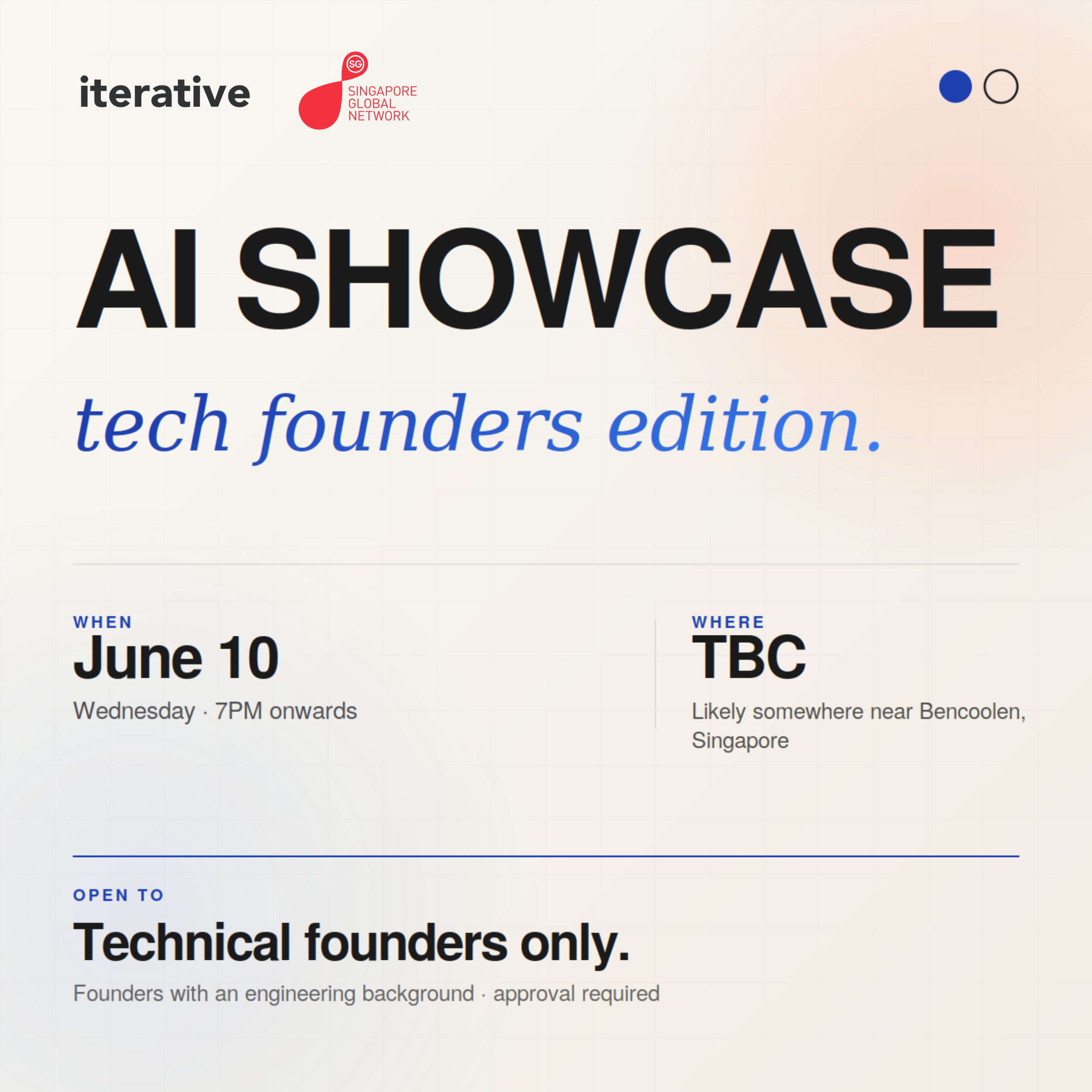 Cover art for #AI showcase: tech founders edition — Singapore