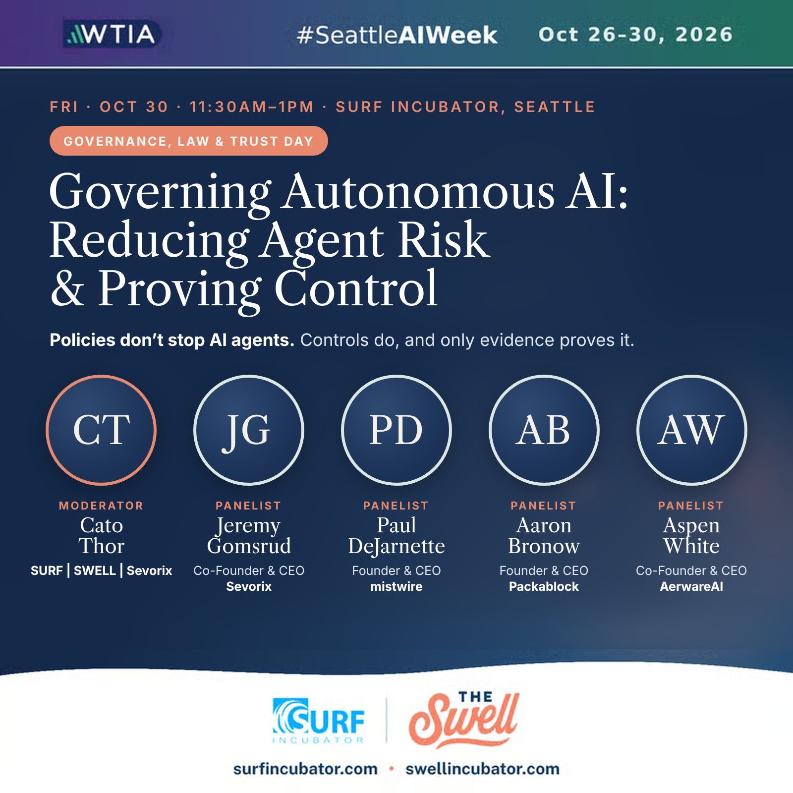 Governing Autonomous AI: Reducing Agent Risk & Proving Control event image