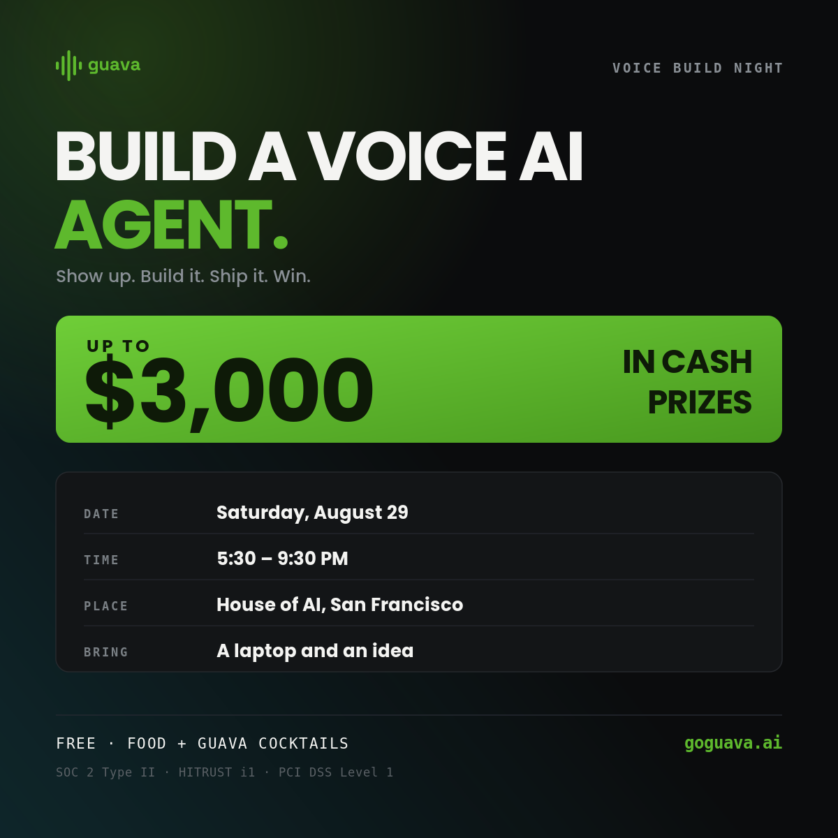 Guava Voice AI Hackathon: Build Night SF
