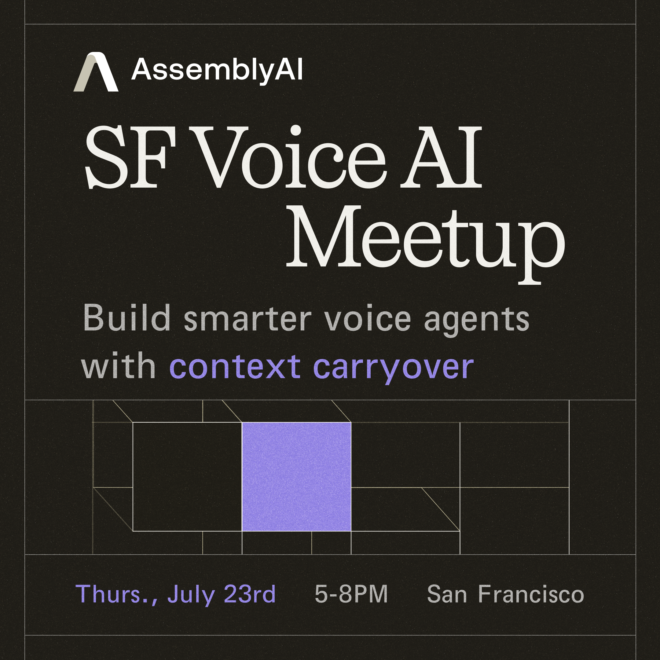 Voice AI Meetup: Build Smarter Voice Agents with Context Carryover